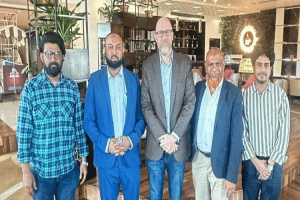 জেমস এ. স্টুয়ার্টের সঙ্গে সিলেট এনসিপির সৌজন্য সাক্ষাৎ