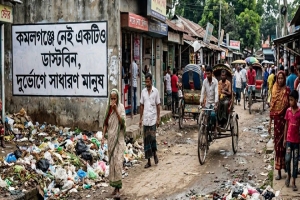 কমলগঞ্জে ডাস্টবিনের অভাবে যেখানে-সেখানে আবর্জনার ভাগাড়