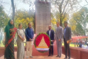সুনামগঞ্জে গণহত্যা দিবস পালিত : ৪৮ বীর শহীদের সমাধিতে শ্রদ্ধা