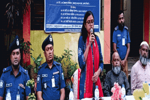 জৈন্তাপুরে অপরাধ প্রতিরোধে জনসচেতনতামূলক বিট পুলিশিং সভা