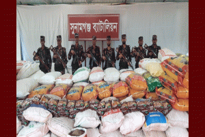 সুনামগঞ্জে ৪০ লাখ টাকার ভারতীয় জিরা ও ফুসকা জব্দ
