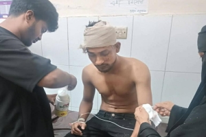 সিলেট-সুনামগঞ্জ সড়কে পরিত্যক্ত বাসে মোটরসাইকেলের ধাক্কায় দুই যুবক আহত