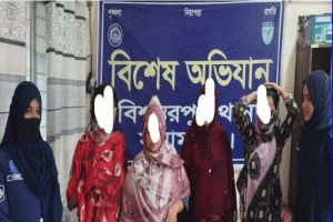 ভারতে অনুপ্রবেশের চেষ্টাকালে সুনামগঞ্জ সীমান্তে ৪ নারী আটক