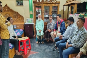 ভূমধ্যসাগরে নিহত ফাহিমের বাড়ি পরিদর্শন করলেন দোয়ারাবাজারের ইউএনও