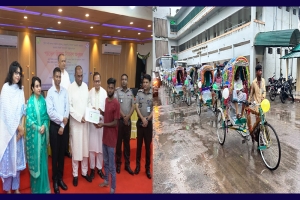 সিলেটে পুনাকের উদ্যোগে ১৫ অসহায় মানুষের মাঝে প্যাডেল রিকশা বিতরণ