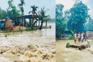 বন্যা  পরিস্থিতির অবনতি, পানিবন্দি ৫ লাখ মানুষ