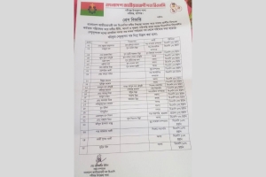 নবীগঞ্জে বিএনপির ২৫ নেতা বহিষ্কার