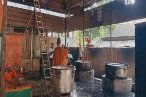 হবিগঞ্জে ইসকন মন্দিরে অগ্নিকাণ্ড