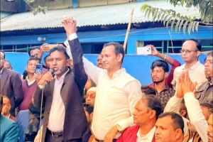 তাহিরপুরে আনিসুল-কামরুল এক মঞ্চে: মান-অভিমান ভুলে ঐক্যের ডাক