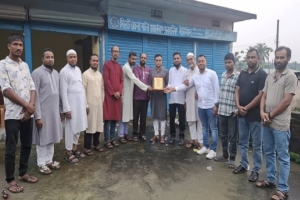সিলেটে মোটর ওয়ার্কশপ মেকানিক ইউনিয়নের উপদেষ্টা শাহ্ দুলালের বিদায় সংবর্ধনা