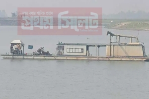 শাল্লায় নদীভাঙন আর বালু উত্তোলনে আতঙ্ক