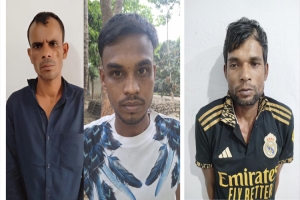 দিরাইয়ে পুলিশের অভিযানে গ্রেপ্তার ৩ চোর