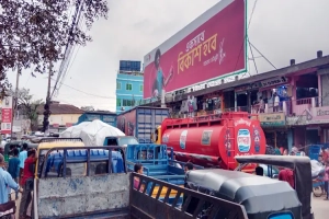 শ্রীমঙ্গলে তীব্র যানজটে স্থবির জনজীবন