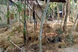 সুনামগঞ্জে পূর্ব ​শত্রুতার জেরে খড়ের ঘরে অগ্নিসংযোগ