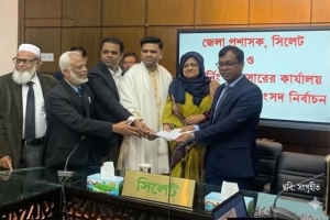 সিলেট-২ আসনে মনোনয়নপত্র জমা দিলেন বিএনপি প্রার্থী তাহসিনা রুশদীর লুনা