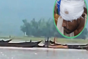 তাহিরপুরে বালু উত্তোলনের ভিডিও করায় যুবককে মারধর
