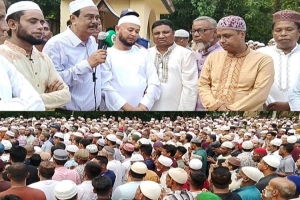 ছাতকে সড়ক দুর্ঘটনায় নিহত ক্রীড়া সংগঠক শাহেদ মিয়ার দাফন সম্পন্ন