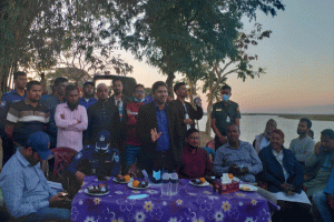 শান্তিগঞ্জে কৃষকদের নিয়ে ফসল রক্ষা বাঁধের গণশুনানি