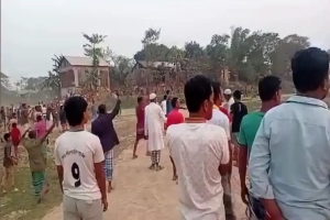 শান্তিগঞ্জে হাওরের বোরো ধান শুকানোর খলা নিয়ে দুই পক্ষের সংঘর্ষ: আহত ১৫