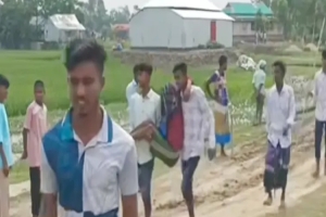 সুনামগঞ্জে বাঁধ কাটাকে কেন্দ্র করে সংঘর্ষ, আহত ১০