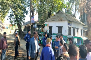 তাহিরপুরে সিএনজি স্ট্যান্ডে মোবাইল কোর্ট অভিযান, ৯ মামলায় জরিমানা