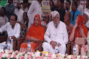 শাল্লায় নাছির চৌধুরীর জনসভায় জনতার ঢল