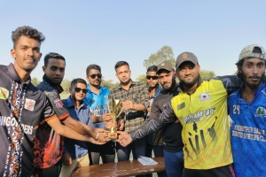 দোয়ারাবাজারে প্রীতি ক্রিকেট ম্যাচে চ্যাম্পিয়ন টিম ‘এ’