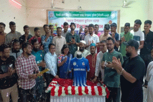 বিশ্বনাথ উপজেলা ফুটবল দলের জার্সি উন্মোচন