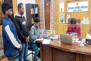 হবিগঞ্জে অবৈধভাবে মাটি কাটায় এক লাখ টাকা জরিমানা