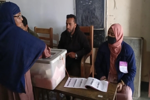 সুনামগঞ্জ উৎসবমুখর পরিবেশে চলছে ভোটগ্রহণ