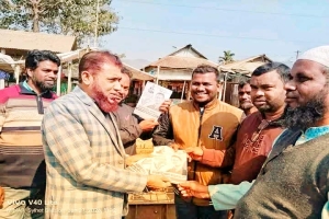 ​তাহিরপুরে ধানের শীষের পক্ষে আমদানিকারক গ্রুপের লিফলেট বিতরণ ও ভোট প্রার্থনা