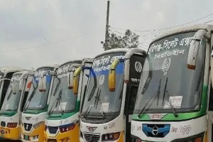 হবিগঞ্জে সব রুটে বিরতিহীন বাস বন্ধ, চরম ভোগান্তি