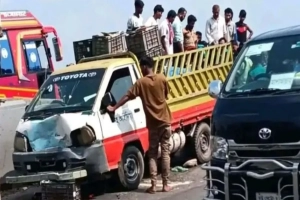 পিকআপের ধাক্কায় পিতা-পুত্রের মৃত্যু