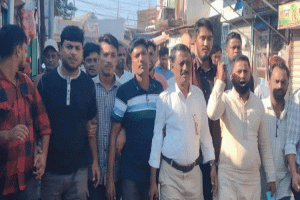 আওয়ামী লীগের কর্মসূচীর প্রতিবাদে শাল্লায় বিএনপির বিক্ষোভ