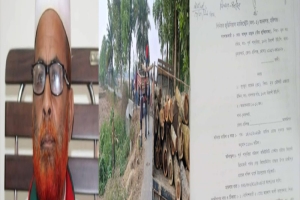 চুনারুঘাটে অস্ত্রের মুখে শ্রমিকদের জিম্মি করে প্রকল্পের গাছ ছিনতাই
