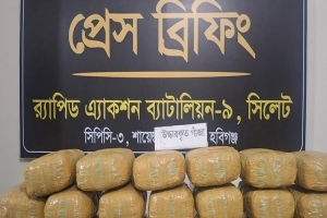 হবিগঞ্জে র‍্যাবের অভিযানে ৬০ কেজি গাঁজাসহ আটক ৩