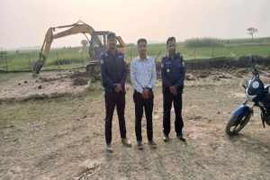 ধর্মপাশায় অবৈধভাবে মাটি উত্তোলনের দায় এক লাখ টাকা জরিমানা