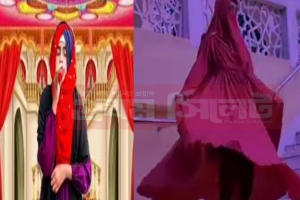 গোয়াইনঘাটে মডেল মসজিদে হিন্দি গানে তরুণীর টিকটক