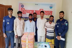 তাহিরপুরে পুলিশি অভিযানে মাদক ও ভারতীয় বিড়িসহ ৪ জন গ্রেপ্তার