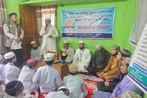 দরগা বাজার ব্যবসায়ী কল্যাণ সমিতির নবনির্বাচিত সহ-সভাপতি শহীদুল হককে সংবর্ধনা
