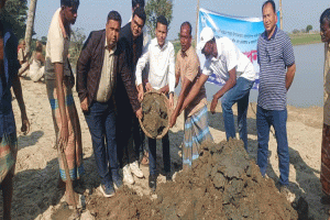 শাল্লায় বাঁধ নির্মাণ উদ্বোধন: অনিয়ম করলে কঠোর ব্যবস্থা