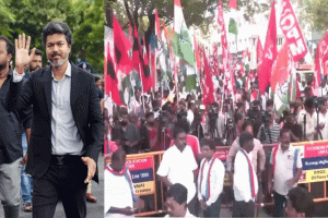 ইন্ডিয়া জোটের বিক্ষোভে যোগ দিয়েছে থালাপতি বিজয়ের দল