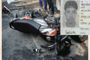 ছাতকে সড়ক দুর্ঘটনায় প্রাণ গেল মোটরসাইকেল আরোহীর