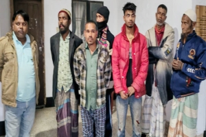 সিলেট নগরী থেকে ১০ হকার আটক