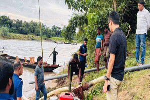 দোয়ারাবাজারে খাসিয়ামারা নদীতে অবৈধ বালু উত্তোলন করায় কারাদণ্ড