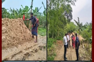 শ্রীমঙ্গলে দিনব্যাপী অভিযানে ১০ ট্রাক সিলিকা বালু জব্দ