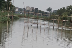 দোয়ারায় চিলাই নদীতে অবৈধ বালু উত্তোলন প্রতিরোধে প্রশাসনের ব্যারিকেড