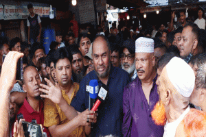কাজিরবাজার মৎস্য ও তরকারি বাজার পরিদর্শনে সিসিক প্রশাসক কাইয়ুম চৌধুরী