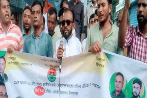 সেচ্ছাসেবক দলের প্রতিষ্ঠাবার্ষিকী উপলক্ষ্যে শাল্লায় র‍্যালি ও সভা