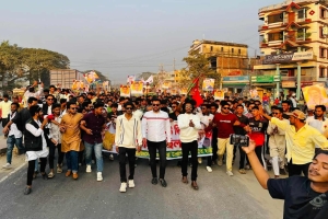 মাধবপুরে ছাত্রদলের বিশাল শোডাউন